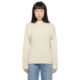 TOTEME 오프화이트 Off-White Vented Sweater 232771F096020
