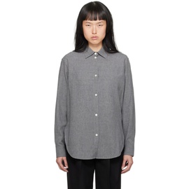 TOTEME Gray Relaxed-Fit Shirt 232771F109015