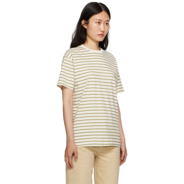  TOTEME 오프화이트 Off-White Striped T-Shirt 232771F110001