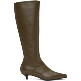 TOTEME Brown The Slim Boots 232771F115001