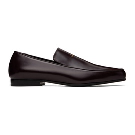 TOTEME Burgundy The Oval Loafers 232771F121002