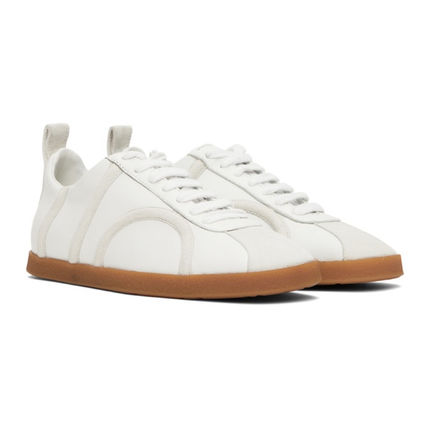 TOTEME 오프화이트 Off-White The Leather Sneakers 232771F128000