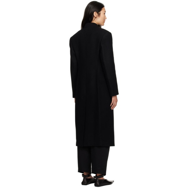  렉토 Recto Black Single-Breasted Coat 232775F059000