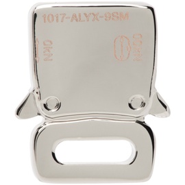 1017 ALYX 9SM Silver Buckle Single Earring 232776M144000