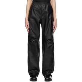 1017 ALYX 9SM Black Pleated Leather Cargo Pants 232776M189000