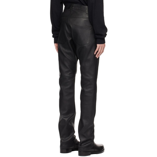  1017 ALYX 9SM Black Buckle Leather Pants 232776M189001
