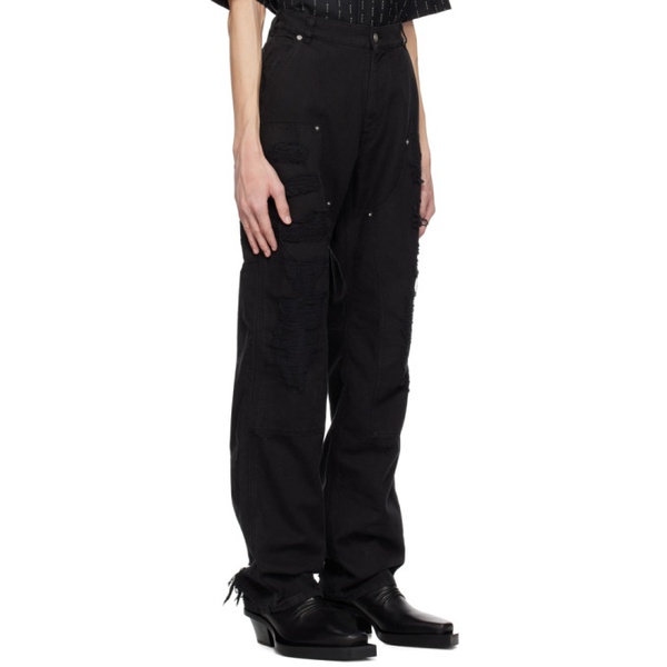  1017 ALYX 9SM Black Destroyed Trousers 232776M191000