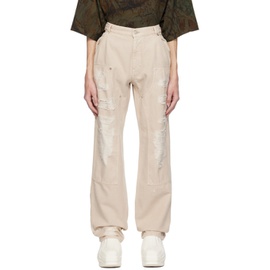 1017 ALYX 9SM Beige Destroyed Trousers 232776M191005