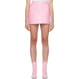 Courreges Pink Embroidered Miniskirt 232783F090003