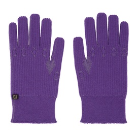 Charlie Constantinou SSENSE Exclusive Purple Graphic Gloves 232785M135001
