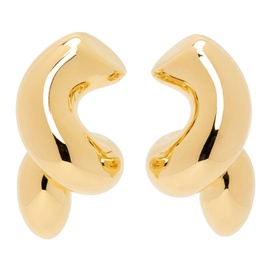 보테가 베네타 Bottega Veneta Gold Twist Earrings 232798F022011