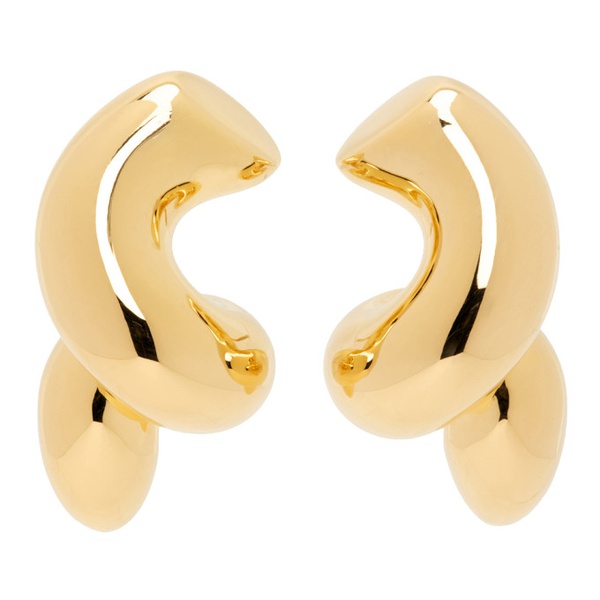보테가베네타 보테가 베네타 Bottega Veneta Gold Twist Earrings 232798F022011