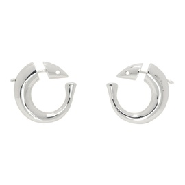 보테가 베네타 Bottega Veneta Silver Hoop Earrings 232798F022013