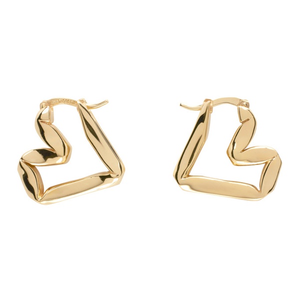 보테가베네타 보테가 베네타 Bottega Veneta Gold Heart Earrings 232798F022014