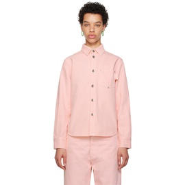 보테가 베네타 Bottega Veneta Pink Patch Pocket Denim Shirt 232798F109001