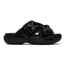 보테가 베네타 Bottega Veneta Black Snap Slide Sandals 232798F124001