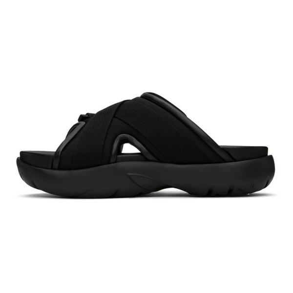 보테가베네타 보테가 베네타 Bottega Veneta Black Snap Slide Sandals 232798F124001