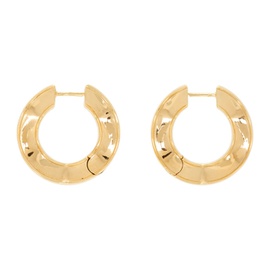 보테가 베네타 Bottega Veneta Gold Hoop Earrings 232798M144001