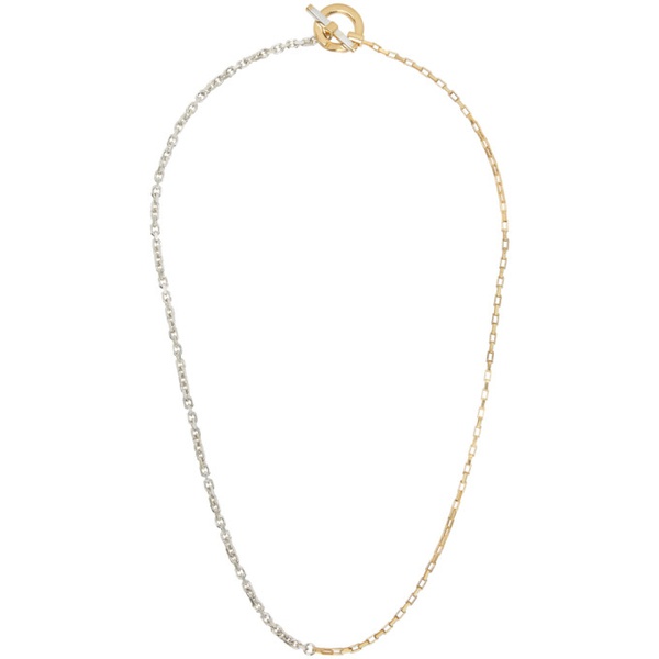 보테가베네타 보테가 베네타 Bottega Veneta Gold & Silver Key Chain Necklace 232798M145001