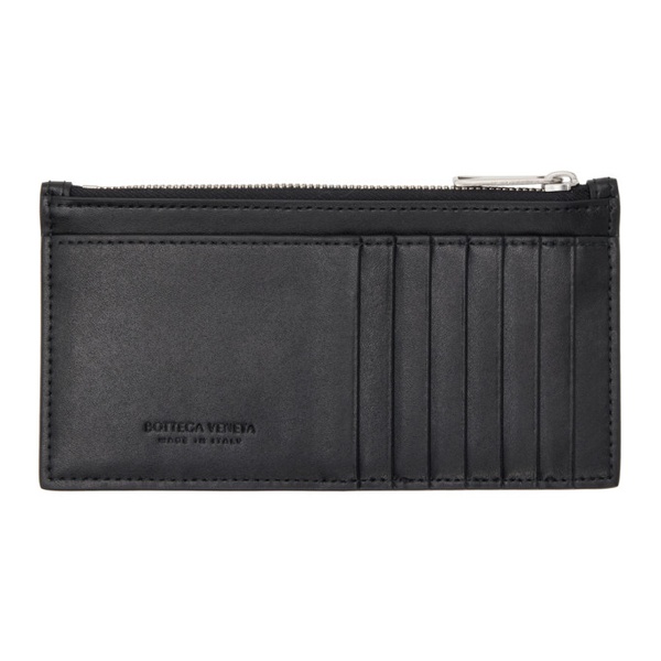 보테가베네타 보테가 베네타 Bottega Veneta Black Long Cassette Card Holder 232798M163011