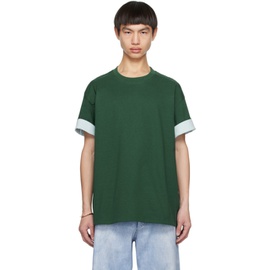 보테가 베네타 Bottega Veneta Green Double Layer T-Shirt 232798M213001