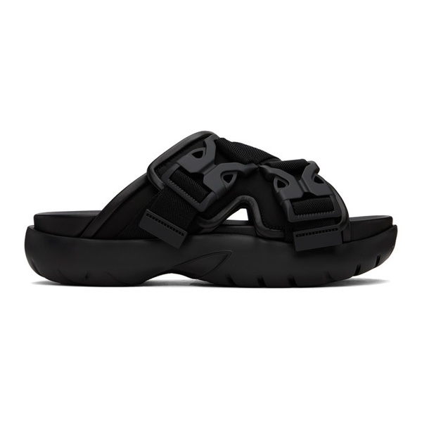 보테가베네타 보테가 베네타 Bottega Veneta Black Snap Slide Sandals 232798M234001