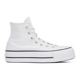 컨버스 Converse White Chuck Taylor All Star Lift Hi Sneakers 232799F127001