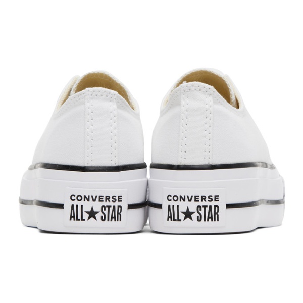 컨버스 Converse White Chuck Taylor All Star Lift Sneakers 232799F128006