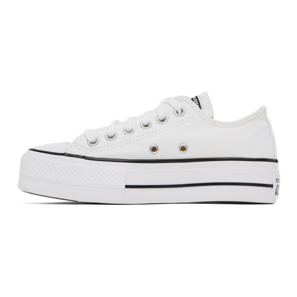  컨버스 Converse White Chuck Taylor All Star Lift Sneakers 232799F128006