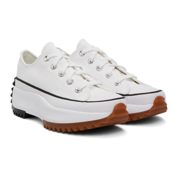  컨버스 Converse White Run Star Hike Low Top Sneakers 232799F128013