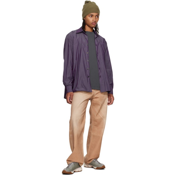  아워 레가시 OUR LEGACY Purple Borrowed Shirt 232803M192009