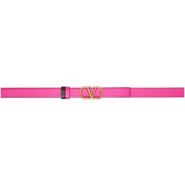 발렌티노 Valentino Garavani Pink Reversible VLogo Belt 232807F001007