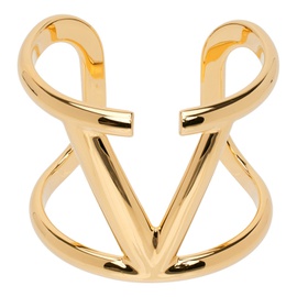 발렌티노 Valentino Garavani Gold VLogo Signature Cuff Bracelet 232807F020005