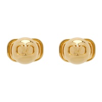 발렌티노 Valentino Garavani Gold VLogo Signature Earrings 232807F022030