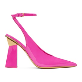 발렌티노 Valentino Garavani Pink One Stud Hyper Heels 232807F122041