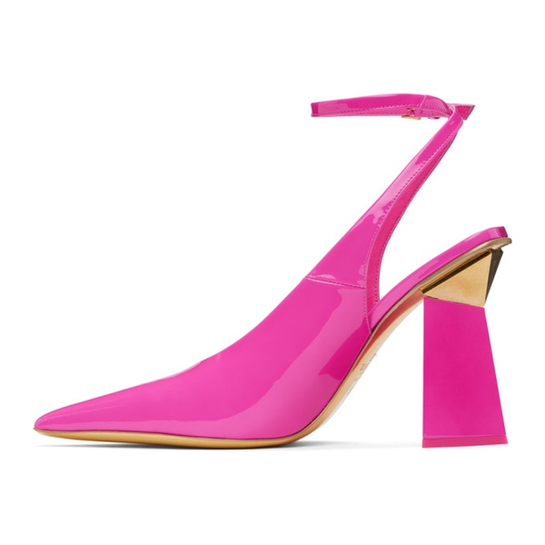 발렌티노 Valentino Garavani Pink One Stud Hyper Heels 232807F122041