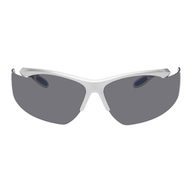 Praying SSENSE Exclusive Silver Shield Sunglasses 232810F005000