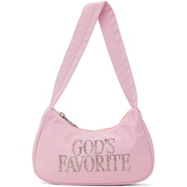 Praying Pink Gods Favorite Rhinestone Bag 232810F048003