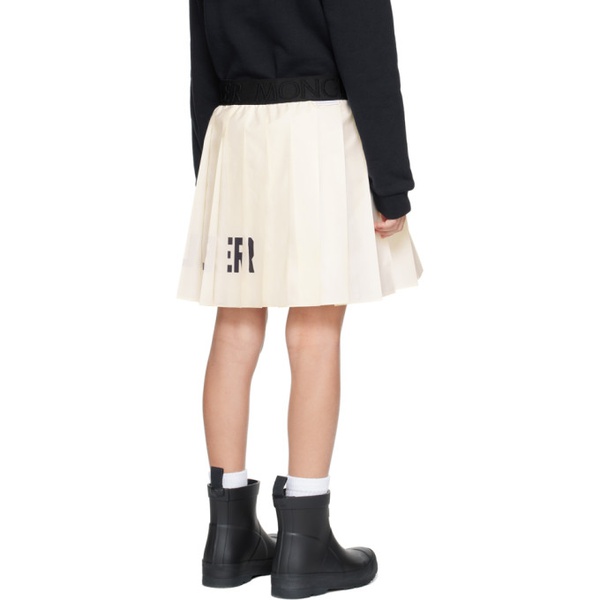몽클레어 몽클레어 Moncler Enfant Kids 오프화이트 Off-White Pleated Skirt 232815M721000