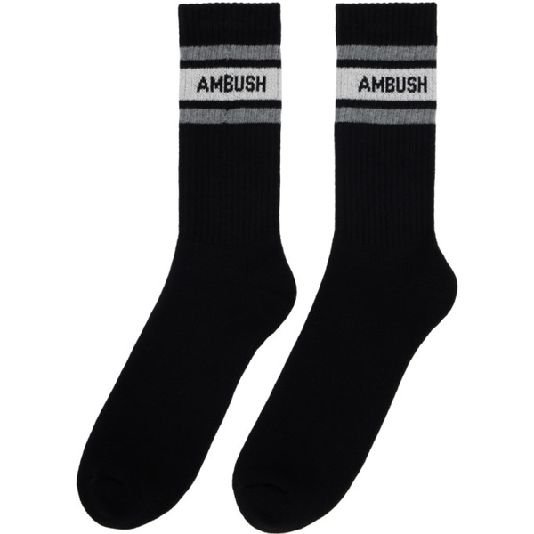  앰부쉬 AMBUSH Black Sport Socks 232820M220001