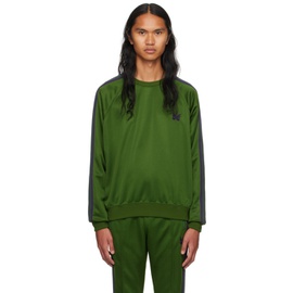 니들스 NEEDLES Green Embroidered Sweatshirt 232821M204002