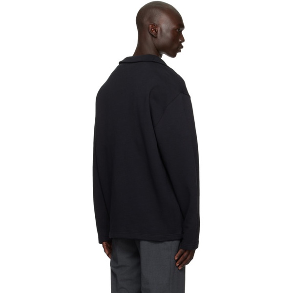 캘빈클라인 Calvin Klein Black Half-Zip Sweater 232824M202006
