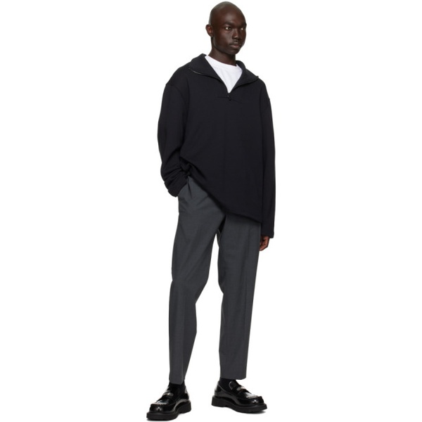 캘빈클라인 Calvin Klein Black Half-Zip Sweater 232824M202006