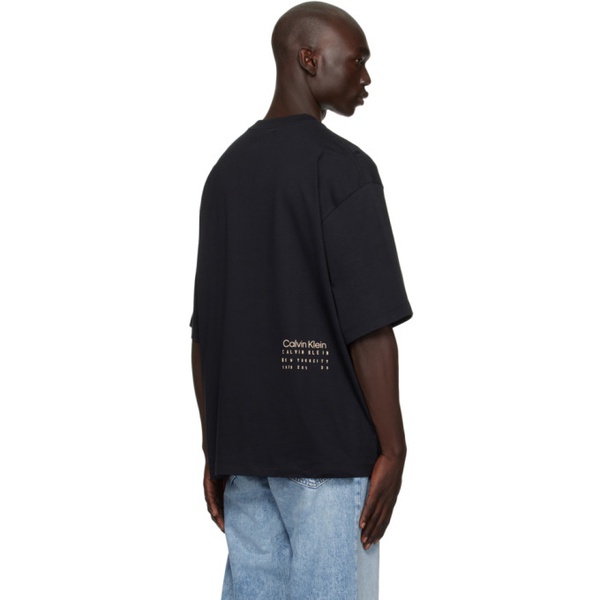 캘빈클라인 Calvin Klein Black Smooth T-Shirt 232824M213015