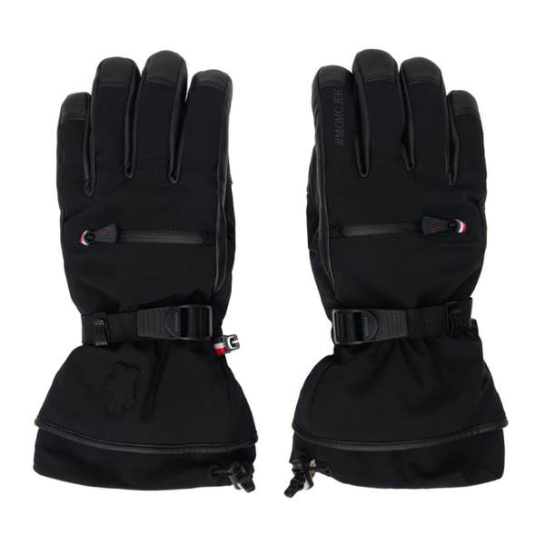 몽클레어 몽클레어 Moncler Grenoble Black Padded Gloves 232826M135000