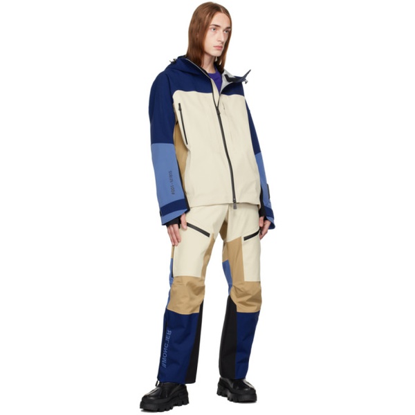 몽클레어 몽클레어 Moncler Grenoble Beige & Blue Paneled Ski Pants 232826M190004