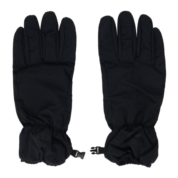 스톤아일랜드 스톤아일랜드 Stone Island Black Patch Gloves 232828M135001