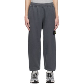 스톤아일랜드 Stone Island Gray Garment-Dyed Sweatpants 232828M190004