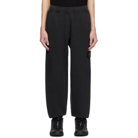 스톤아일랜드 Stone Island Black Garment-Dyed Sweatpants 232828M190014