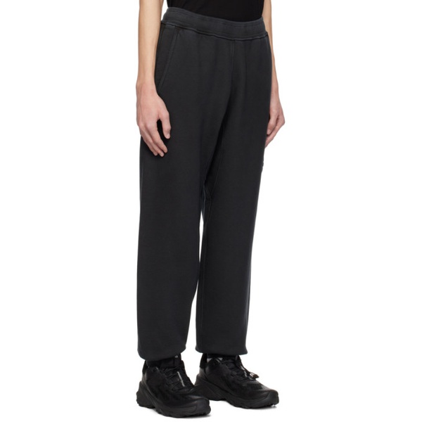 스톤아일랜드 스톤아일랜드 Stone Island Black Garment-Dyed Sweatpants 232828M190014